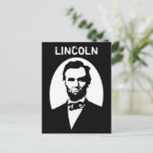 Lincoln Black und White Postkarte (Stehend Vorderseite)