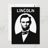 Lincoln Black und White Postkarte (Vorne/Hinten)