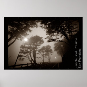 Lincoln Blvd, Presidio SF Sidelabel Poster