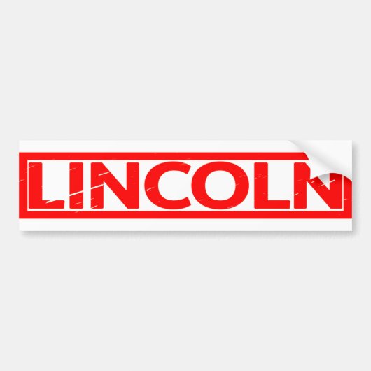 Lincoln Briefmarke Autoaufkleber (Vorne)