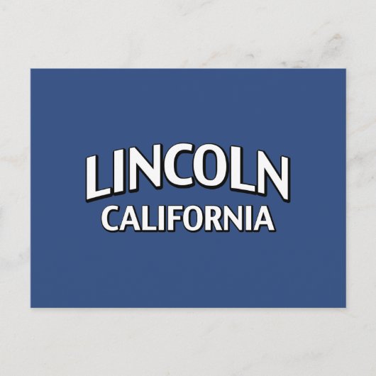 Lincoln California Postkarte (Vorderseite)