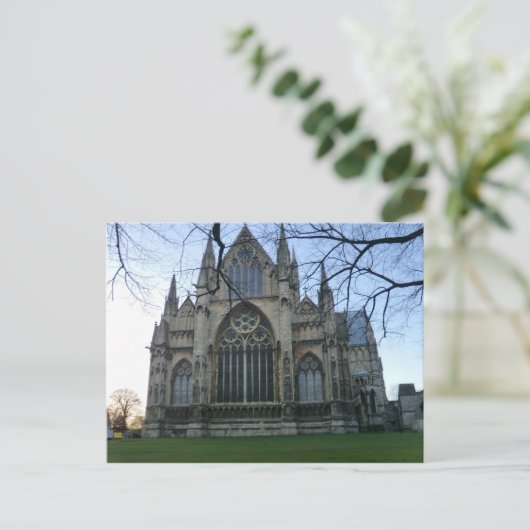 Lincoln Cathedral Postkarte (Stehend Vorderseite)
