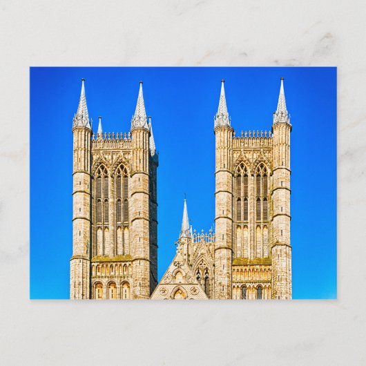 Lincoln Cathedral Postkarte (Vorderseite)