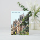 Lincoln Cathedral Postkarte (Stehend Vorderseite)