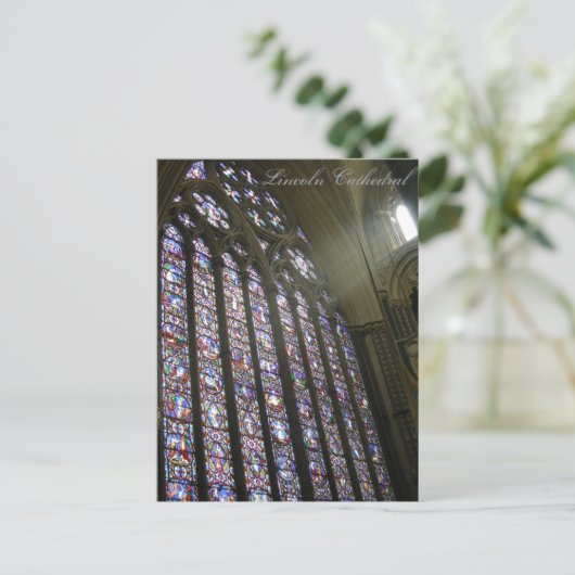 Lincoln Cathedral Postkarte (Stehend Vorderseite)