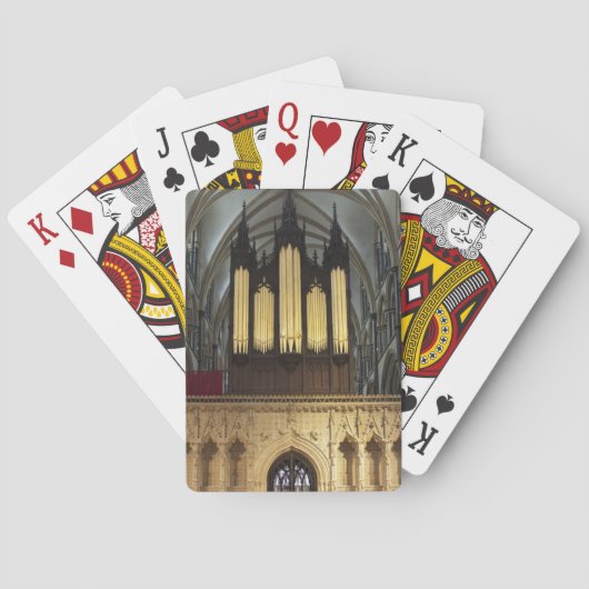 Lincoln Cathedral spielt Karten Spielkarten (Rückseite)