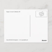 Lincoln Cathedral, UK-Postkarte Postkarte (Rückseite)