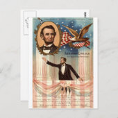 Lincoln Centennial Souvenir, 1908 Vintag Postkarte (Vorne/Hinten)
