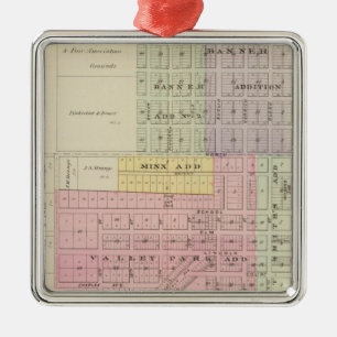 Lincoln Center, Beverly, Nescatunca, Kansas Ornament Aus Metall