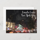 Lincoln Center New York City NYC Fotografy Postkarte (Vorne/Hinten)