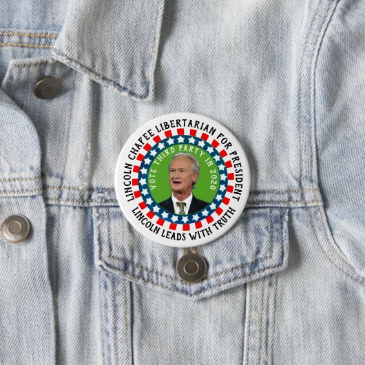 Lincoln Chafee für Präsident 2020 Button (Beispiel)