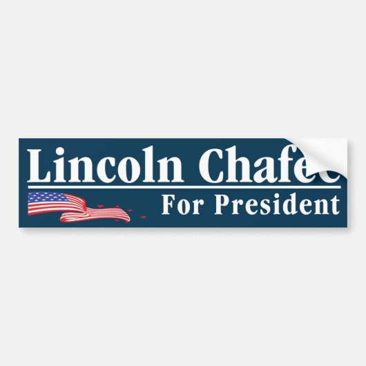 "Lincoln Chafee für Präsidenten Autoaufkleber (Vorne)