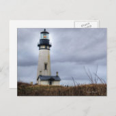 Lincoln City Lighthouse Postkarte (Vorne/Hinten)