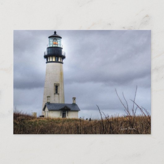 Lincoln City Lighthouse Postkarte (Vorderseite)