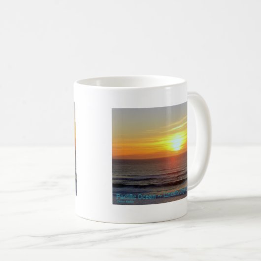 Lincoln City, Oregon - Sunset Kaffeetasse (VorderseiteRechts)