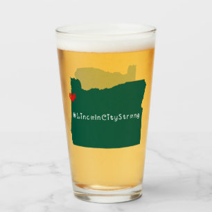 Lincoln City Strong Heart Green Glas