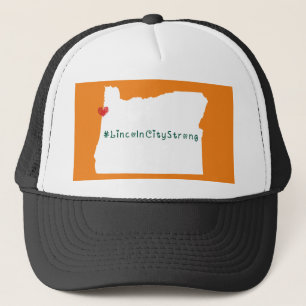 Lincoln City Strong Heart White Truckerkappe
