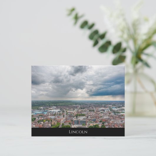 Lincoln Cityscape Postkarte (Stehend Vorderseite)