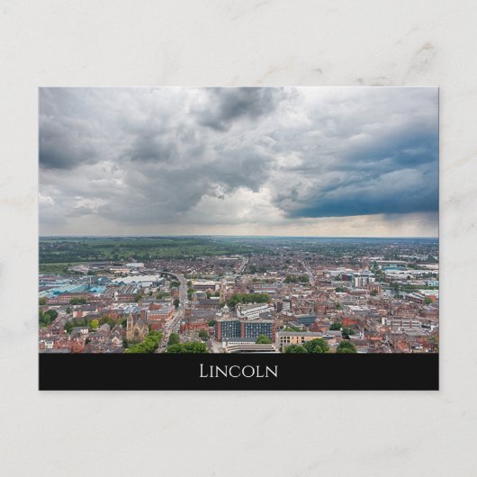 Lincoln Cityscape Postkarte (Vorderseite)