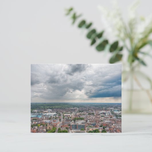 Lincoln Cityscape Postkarte (Stehend Vorderseite)