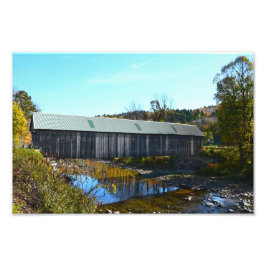 Lincoln Covered Bridge, Woodstock, Vermont Fotodruck