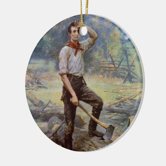 Lincoln der Schienen-Teiler durch Jean L. Gerome Keramikornament (Links)