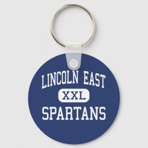 Lincoln East - Spartans - Hoch - Lincoln Nebraska Schlüsselanhänger