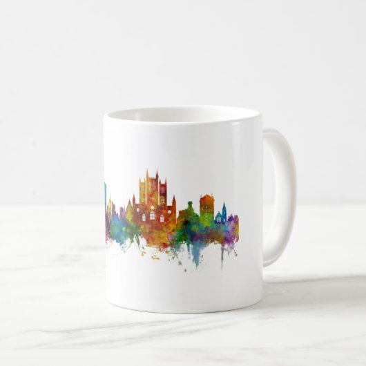 Lincoln England Skyline Kaffeetasse (VorderseiteRechts)