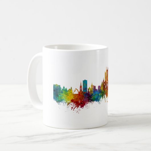 Lincoln England Skyline Kaffeetasse (Vorderseite Links)