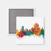 Lincoln England Skyline Magnet (Vorderseite/Rückseite)