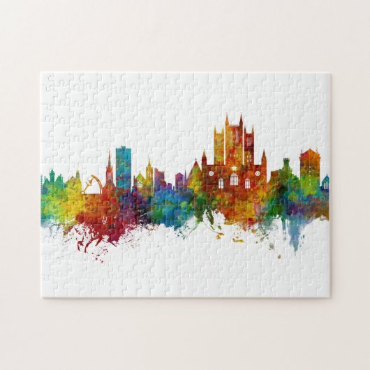 Lincoln England Skyline Puzzle (Horizontal)