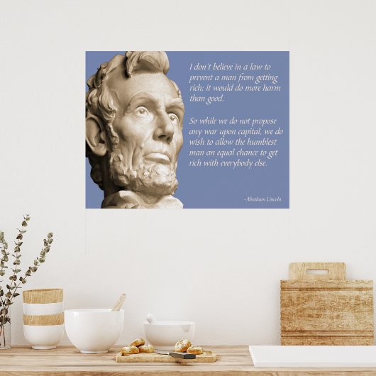 Lincoln Free Enterprise Poster (Küche)