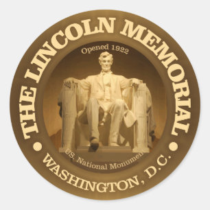 Lincoln-Gedenkstätte Runder Aufkleber