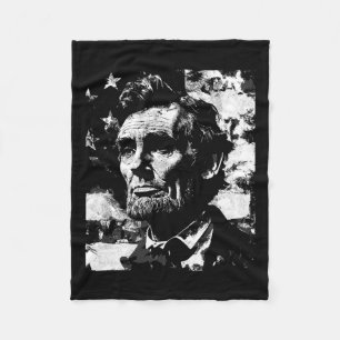 Lincoln Geschichtslehrer Präsident am 4. Juli Fleecedecke