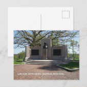 Lincoln-Gettysburg-Ansprachemahnmal Postkarte (Vorne/Hinten)