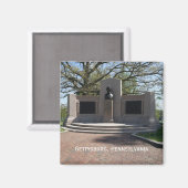 Lincoln Gettysburg Magnet (Vorderseite/Rückseite)