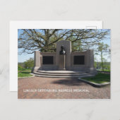 Lincoln Gettysburg Postkarte (Vorne/Hinten)