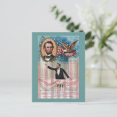 Lincoln gibt seine Antrittsrede Postkarte (Stehend Vorderseite)