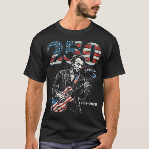 Lincoln Gitarre USA 250 Jahre 250. Jubiläum T-Shirt