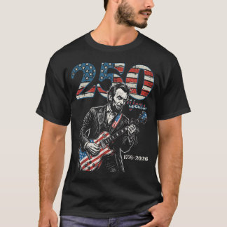 Lincoln Gitarre USA 250 Jahre 250. Jubiläum T-Shirt