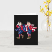 Lincoln Griddy American Flag 4. Juli Karte (Gelbe Blume)