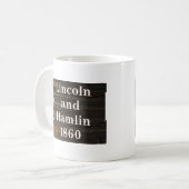 Lincoln-Hamlin 1860 Kaffeetasse (Vorderseite Links)