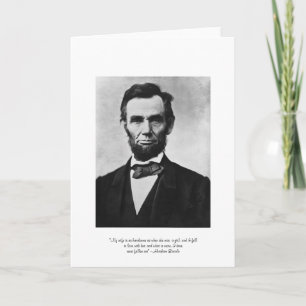 Lincoln "Handsome Ehefrau" Liebe Grußkarte Karte