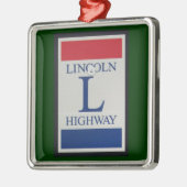 Lincoln Highway Road Paradies Silbernes Ornament (Links)