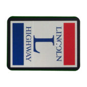 Lincoln Highway Road Sign Magnet (Horizontal)