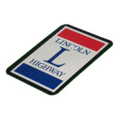 Lincoln Highway Road Sign Magnet (Linke Seite)
