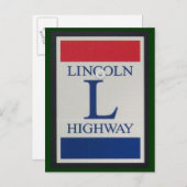 LIncoln Highway Road Signature Postcard Postkarte (Vorne/Hinten)