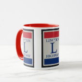 Lincoln HIghway, US Route 30 Tasse (Vorderseite Links)
