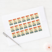 Lincoln Highway Watercolor Aufkleber (Umschlag)