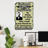 Lincoln: Hilf dir selbst! Poster (Heimbüro)